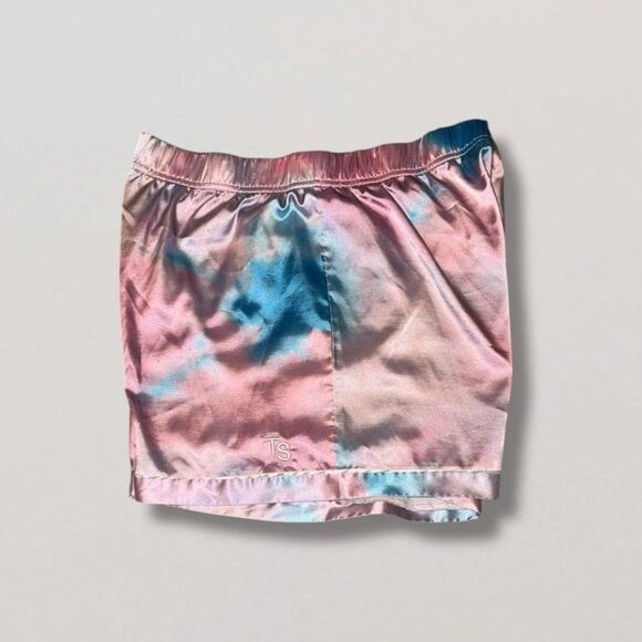 Taylor Swift Lover Satin Pajama Shorts Ur My Lover Size L Cotton Candy - Picture 13 of 14